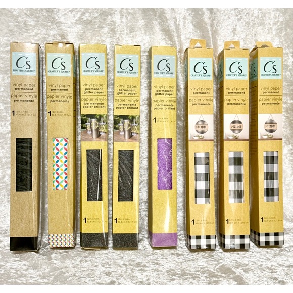 Crafter's Square Other - Crafters Square Permanent Vinyl Paper Assorted Styles and Colors New
